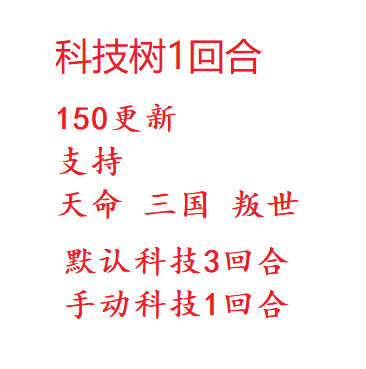 全面战争 三国 科技树1回合 支持叛世DLC-1